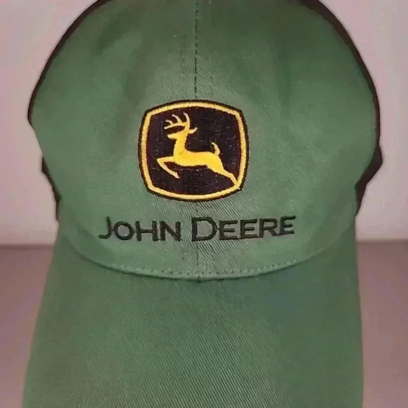 John Deere Hat Green And Black Adult Size M/L - Picture 6 of 7